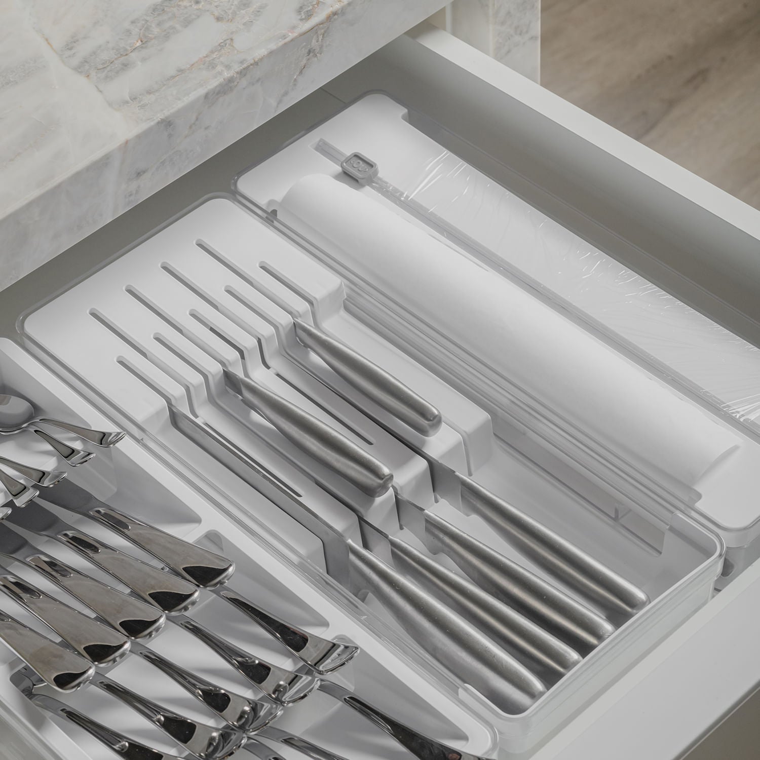 Kit Organizador de Gavetas Ou 3 Peças Linha Clear