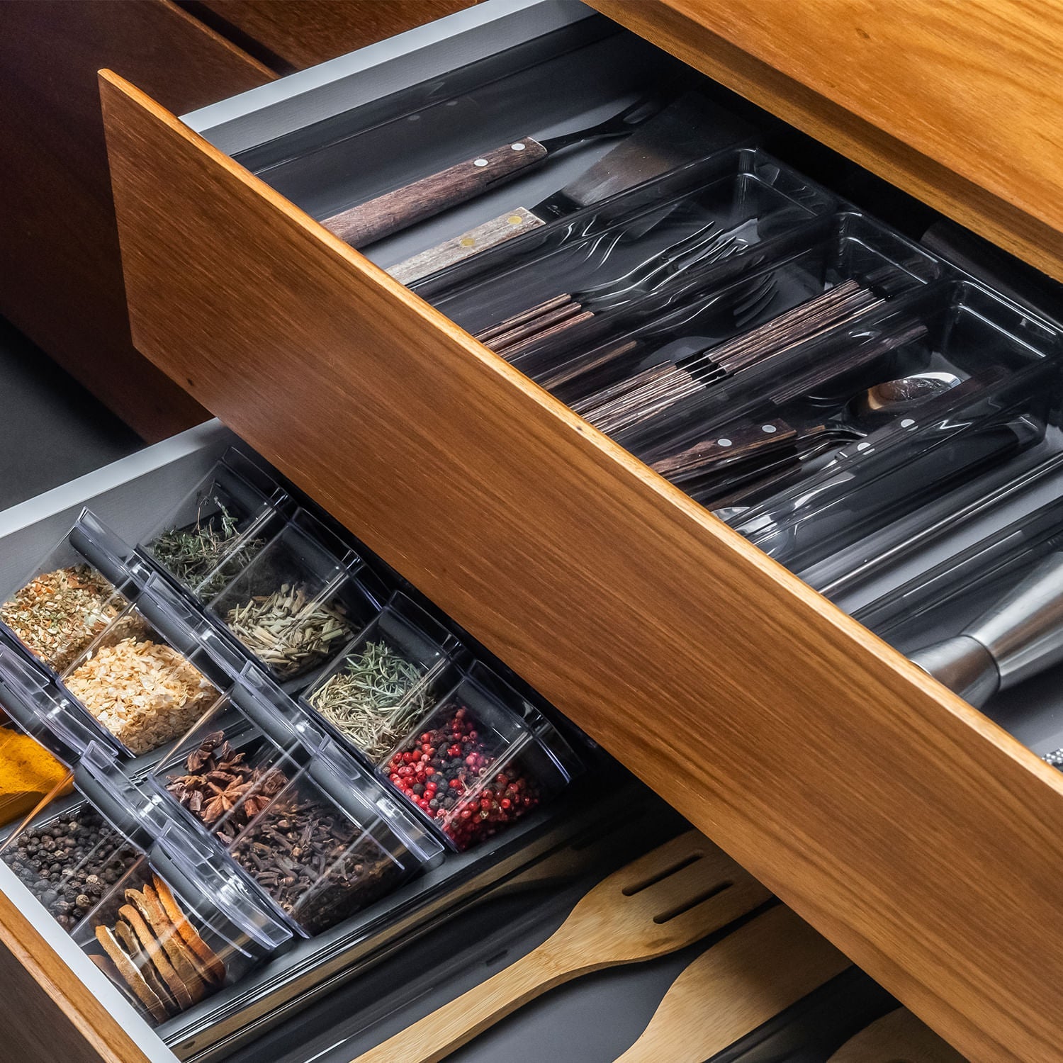 Organizador de gavetas Ou 37,5 x 15 x 5,6 Linha Clear
